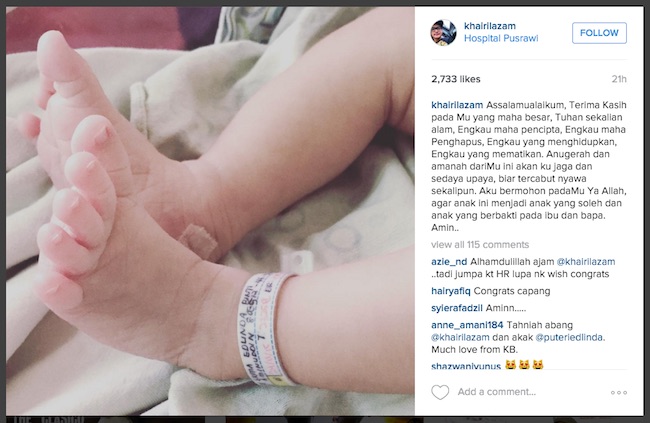 Aril AF7 Selamat Sambut Cahaya Mata Pertama - ROTIKAYA